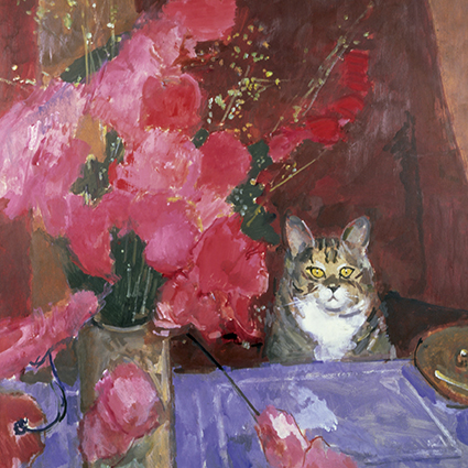 'Brindle Cat' by Ruskin Spear CBE RA (C531) *